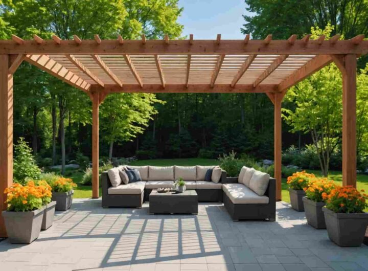 Pergolas modernes : l'élégance solaire pour vos jardins québécois